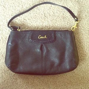 Authentic Black Coach Wristlet